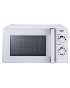 ميكرويف هيتاشي 20 لتر تحكم يدوي 700 واط ابيض - HMR-M2001-S6
