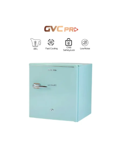 جي في سي برو ثلاجة باب واحد ، سعة 1.7 قدم ، 48 لتر ، نظام تبريد بالامتصاص ، طبق لتخزين مكعبات الثلج ، تصميم مدمج وأنيق ، بينك - GVRG-77