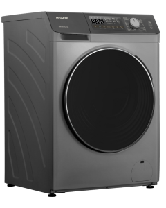 هيتاشي غسالة اوتوماتيك فتحة امامية ، سعة 10.5 كجم ، 7 كجم تنشيف كلى ، 16 برنامج ، انفرتر ، رمادي - BD-D1054HVOS(ME)