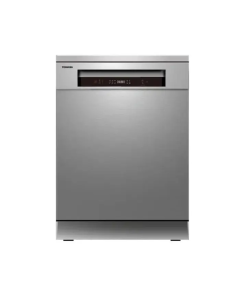 توشيبا غسالة صحون ، دورين ، 3 رفوف ، 14 مكان ، 8 برامج ، واي فاي ، سيلفر - DW-14F7ME(SS)-SA
