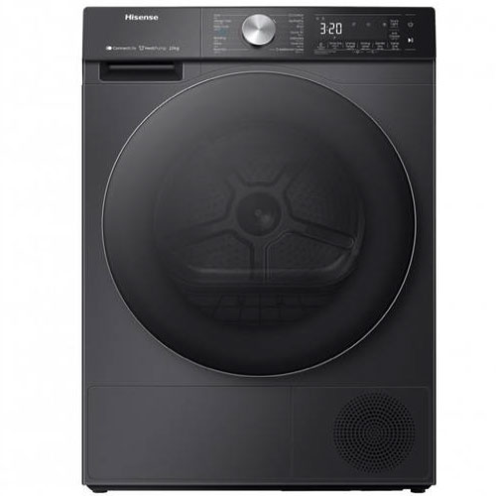 هايسنس نشافة ملابس ، سعة 10 كجم ، 14 برنامج ، مع مكثف حراري ، واي فاي ، اسود - DH5S102BB