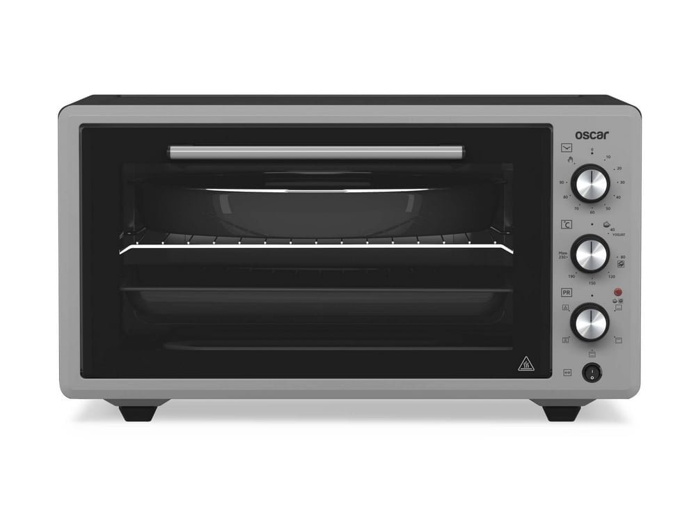 فرن كهرباء اوسكار 70 لتر 1.800 واط 5 وظائف سلفر تركي - M7005G-OSC01