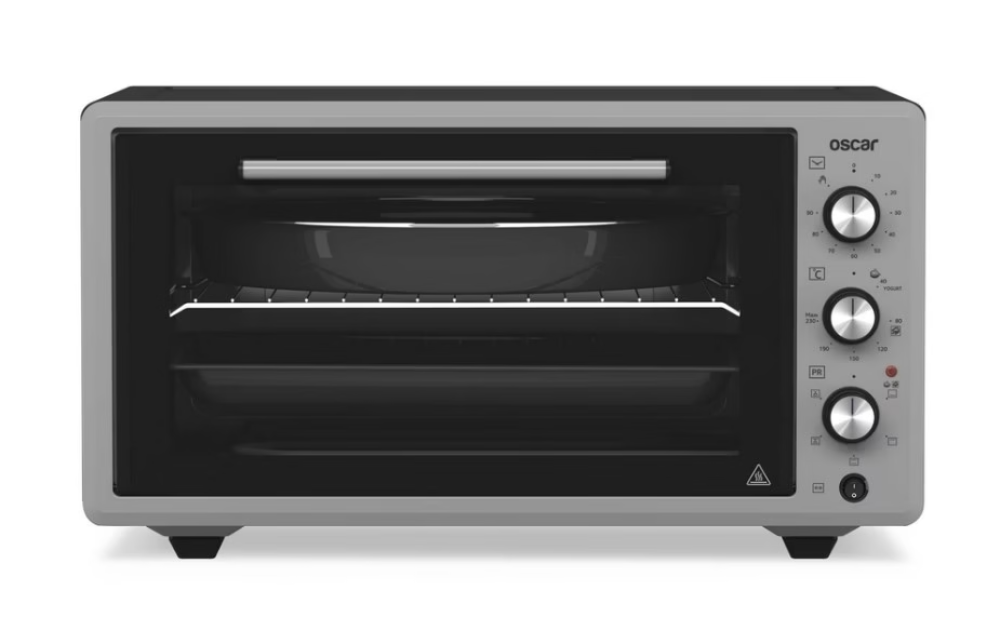 فرن كهرباء اوسكار 45 لتر 1.400 واط 5 وظائف سلفر تركي - M4505G-OSC01