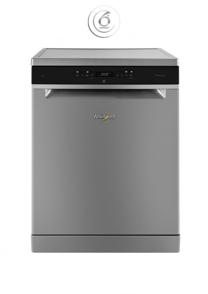 ويرلبول غسالة صحون ، دورين ، 3 ارفف ، 14 مكان ، 10 برامج ، سيلفر ، بولاندي - WFO3T133PLX60HZ