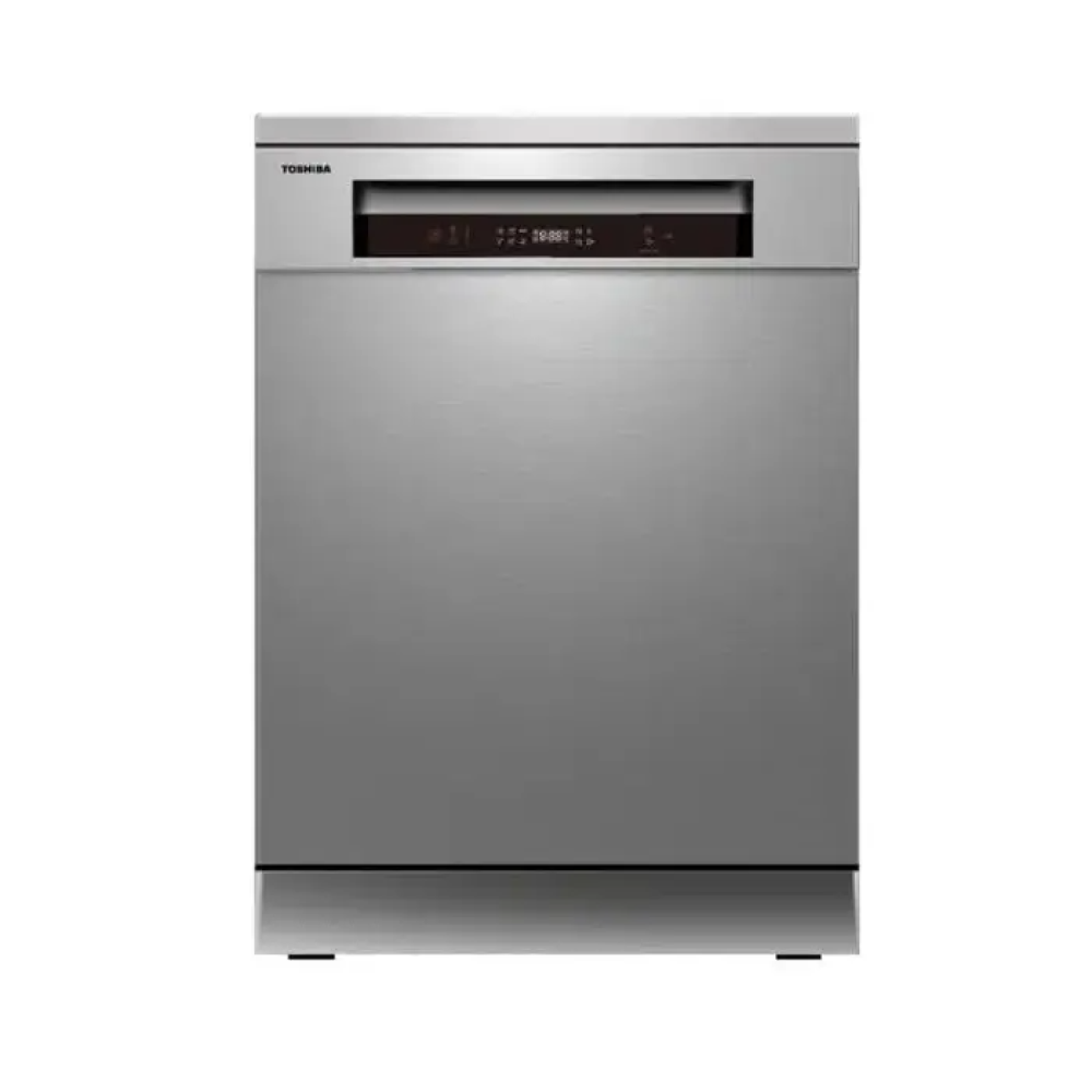 توشيبا غسالة صحون ، دورين ، 3 رفوف ، 14 مكان ، 8 برامج ، واي فاي ، سيلفر - DW-14F7ME(SS)-SA